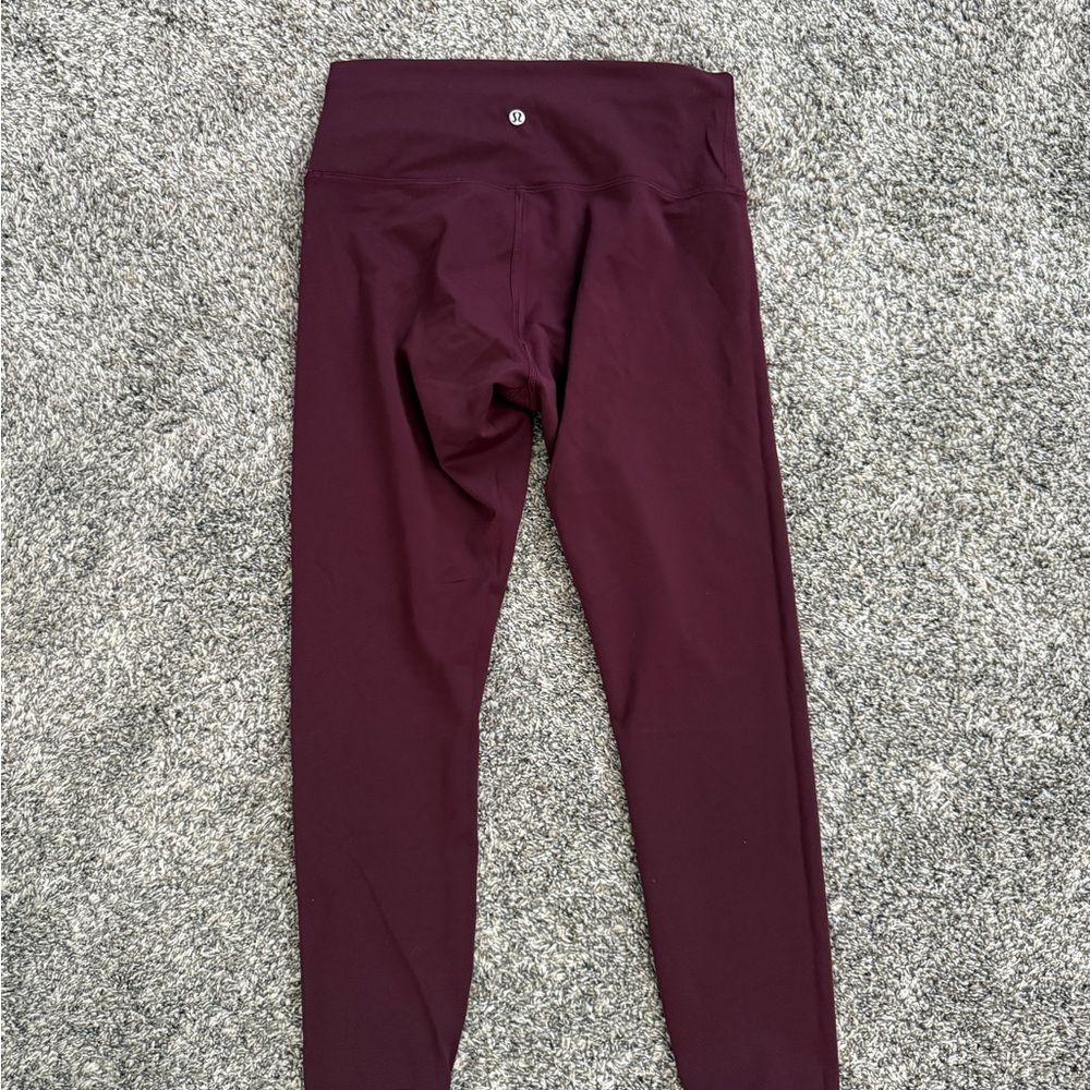 Lululemon Athletica Deep Burgundy Leggings